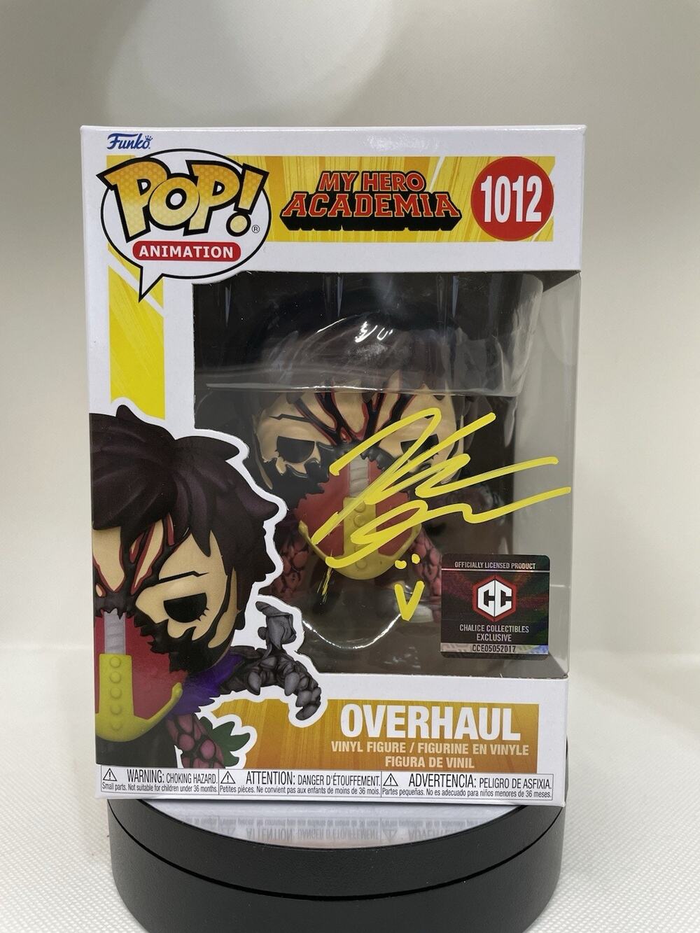 Funko Pop Overhaul 1012 Chalice Collectibles Exclusive signed by Kellen Goff.